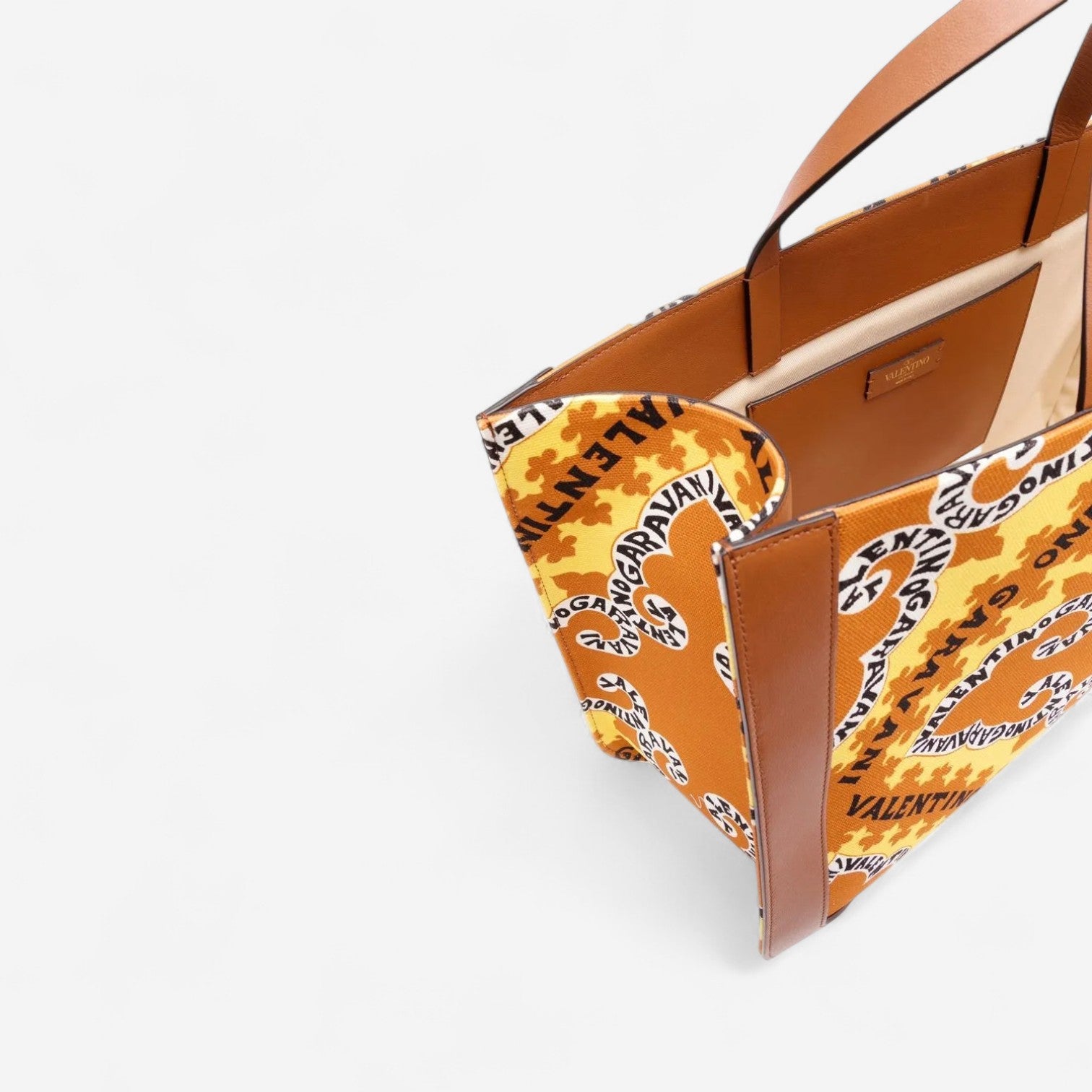 Valentino Garavani VLogo Bandana-Print Canvas Tote Bag 8056133156161