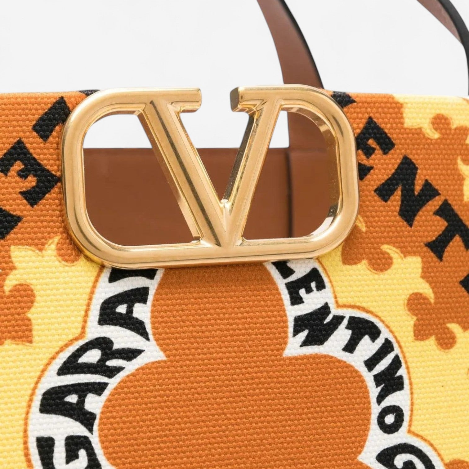 Valentino Garavani VLogo Bandana-Print Canvas Tote Bag 8056133156161