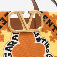Valentino Garavani VLogo Bandana-Print Canvas Tote Bag 8056133156161