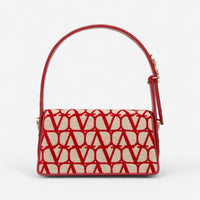 Valentino Garavani La Petit Deuxième Toile Iconographe Red & Beige Shoulder Bag 8056133644835