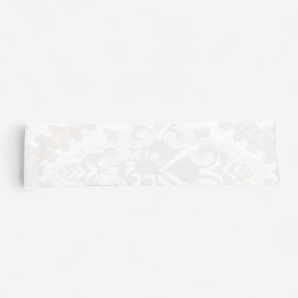 Valentino Garavani Logo-Embroidered Ecru & White Silk Hair Band 8056133725923