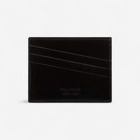 Ferragamo Black Leather Logo-Embossed Cardholder 8056283186766