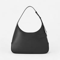 Ferragamo Black Leather Gancini-Buckle Large Hobo Bag 8056283440578