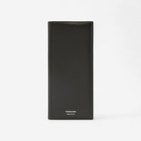 Ferragamo Black Leather Logo-Stamp Bi-Fold Wallet 8056283508179