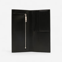 Ferragamo Black Leather Logo-Stamp Bi-Fold Wallet 8056283508179