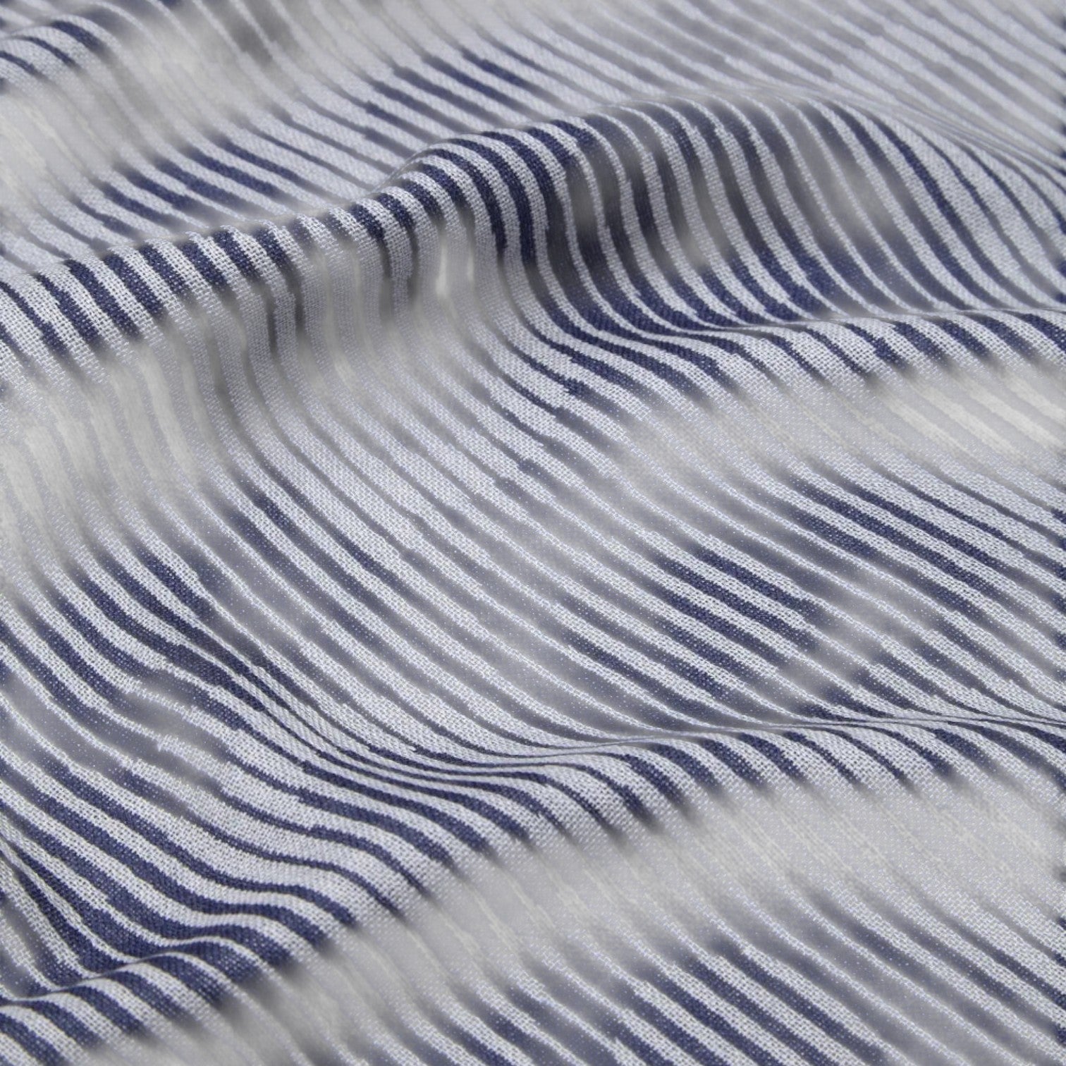 Ferragamo Gancini-Print Dark Blue Frayed-Hem Scarf 8056283510073