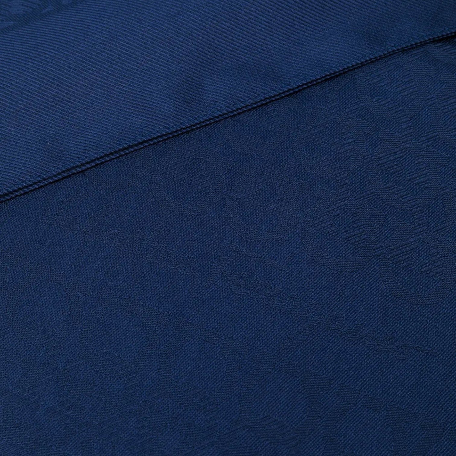 Ferragamo Gancini Print Oxford Blue Silk & Wool Blend Scarf 8057453461805