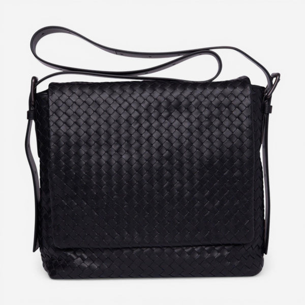 Bottega Veneta Black Leather Crossbody Bag 406275VQ1311000