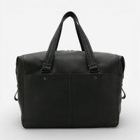 Bottega Veneta Black Leather Boston Duffle Bag 8083855925 - THE SOLIST
