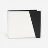 Bottega Veneta White & Black Leather Logo Embossed Bifold Wallet 575869VMAW49076
