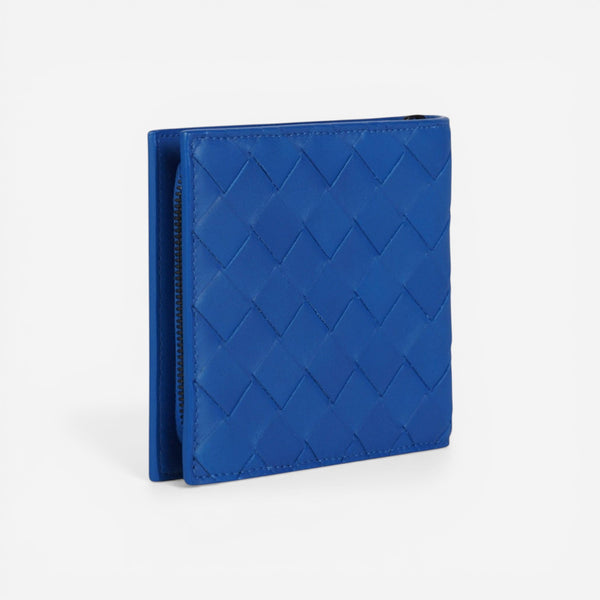 Bottega Veneta Intrecciato Light Blue Leather Card Holder 607467VCPQ34270