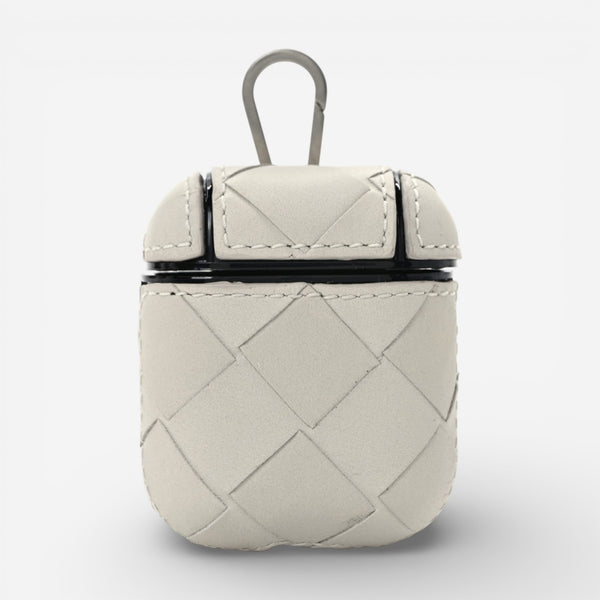 Bottega Veneta White Leather AirPods Case 8091418186 - THE SOLIST