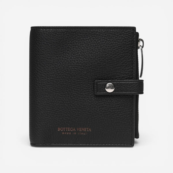 Bottega Veneta Black Leather Bi-fold Wallet 600270VCP518803