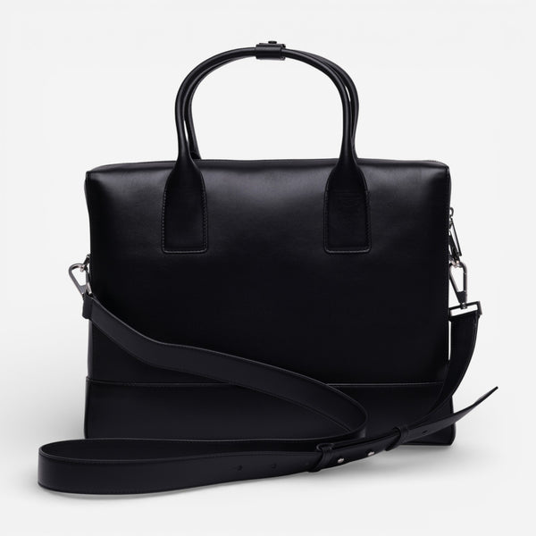 Bottega Veneta Black Leather Briefcase 8093286562 - THE SOLIST