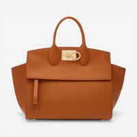 Salvatore Ferragamo Studio Women's 704210 Brown Tote MSRP $3250 - THE SOLIST