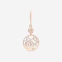 Damiani 18K Rose Gold & Ceramic Diamond Mono Earring 81104759 - THE SOLIST