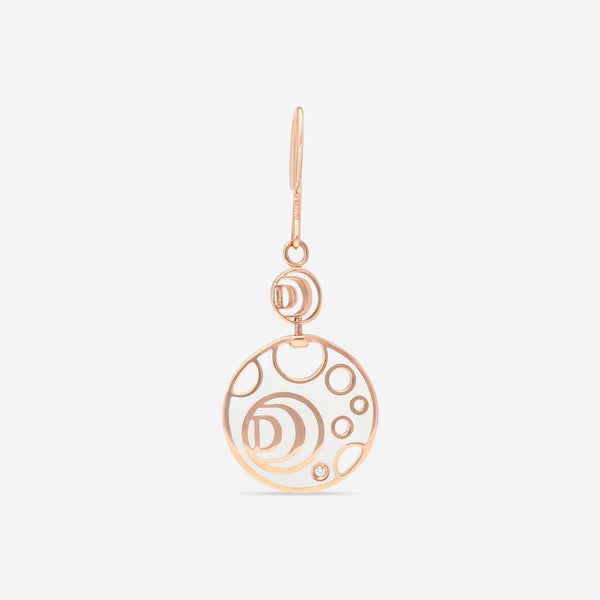 Damiani 18K Rose Gold & Ceramic Diamond Mono Earring 81104759 - THE SOLIST