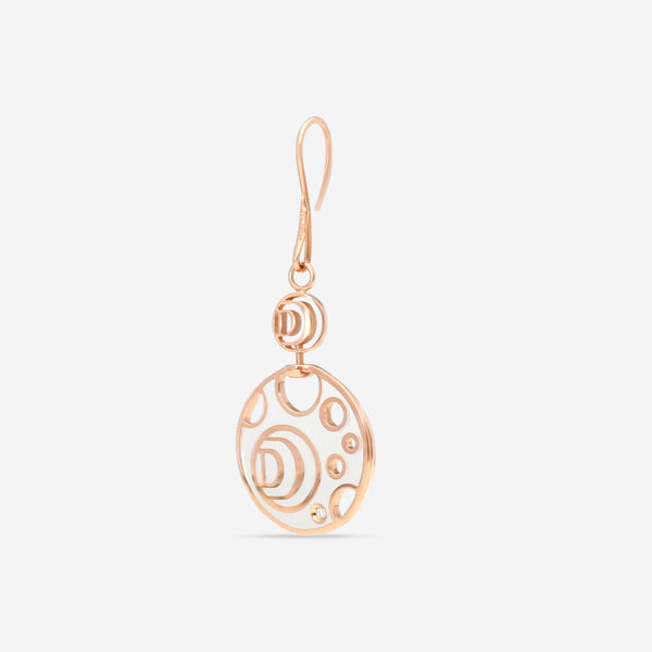 Damiani 18K Rose Gold & Ceramic Diamond Mono Earring 81104759 - THE SOLIST