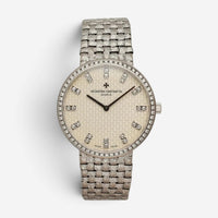 Vacheron Constantin Patrimony 18K White Gold Diamond Manual Unisex Watch 81562