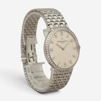 Vacheron Constantin Patrimony 18K White Gold Diamond Manual Unisex Watch 81562