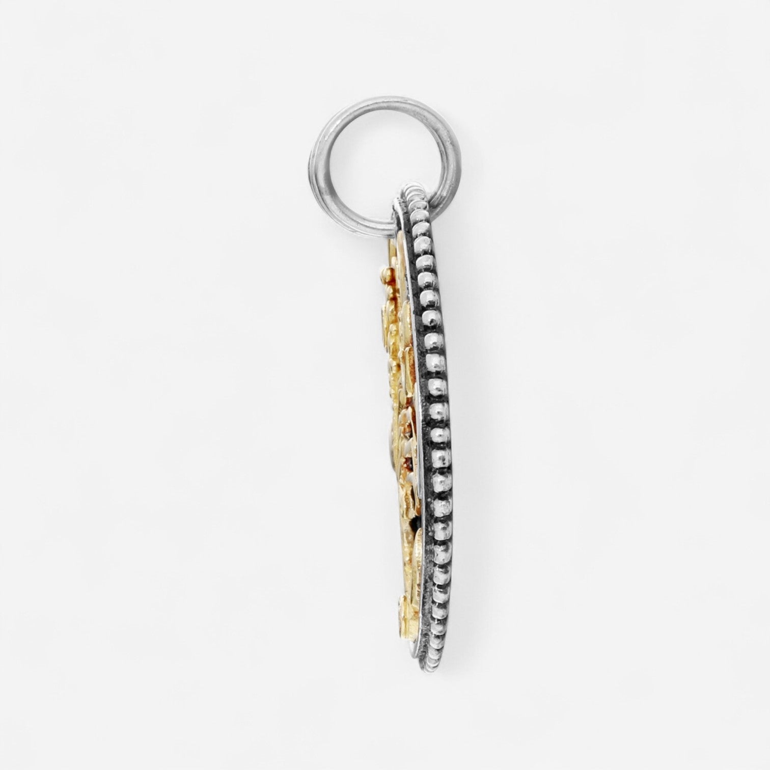 Konstantino Zodiac Scorpio Sterling Silver & 18K Yellow Gold Diamond Carved Pendant MEKJ633-109 - THE SOLIST