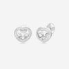 Chopard Happy Curves 18K White Gold Diamond Stud Earrings 839203-1002