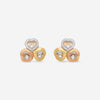 Chopard Happy Curves 18K Yellow, Rose & White Gold Diamond Earrings 839390-9002
