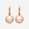 Chopard Happy Diamonds 18K Rose Gold Diamond Earrings 839562-5004 - THE SOLIST