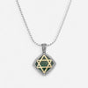 Konstantino Sterling Silver & 18K Yellow Gold Green Aventurine Star of David Pendant MEKJ670-130-448 - THE SOLIST