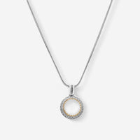 Konstantino Dome Sterling Silver & 18K Yellow Gold Mother of Pearl Pendant MEKJ732-313 - THE SOLIST
