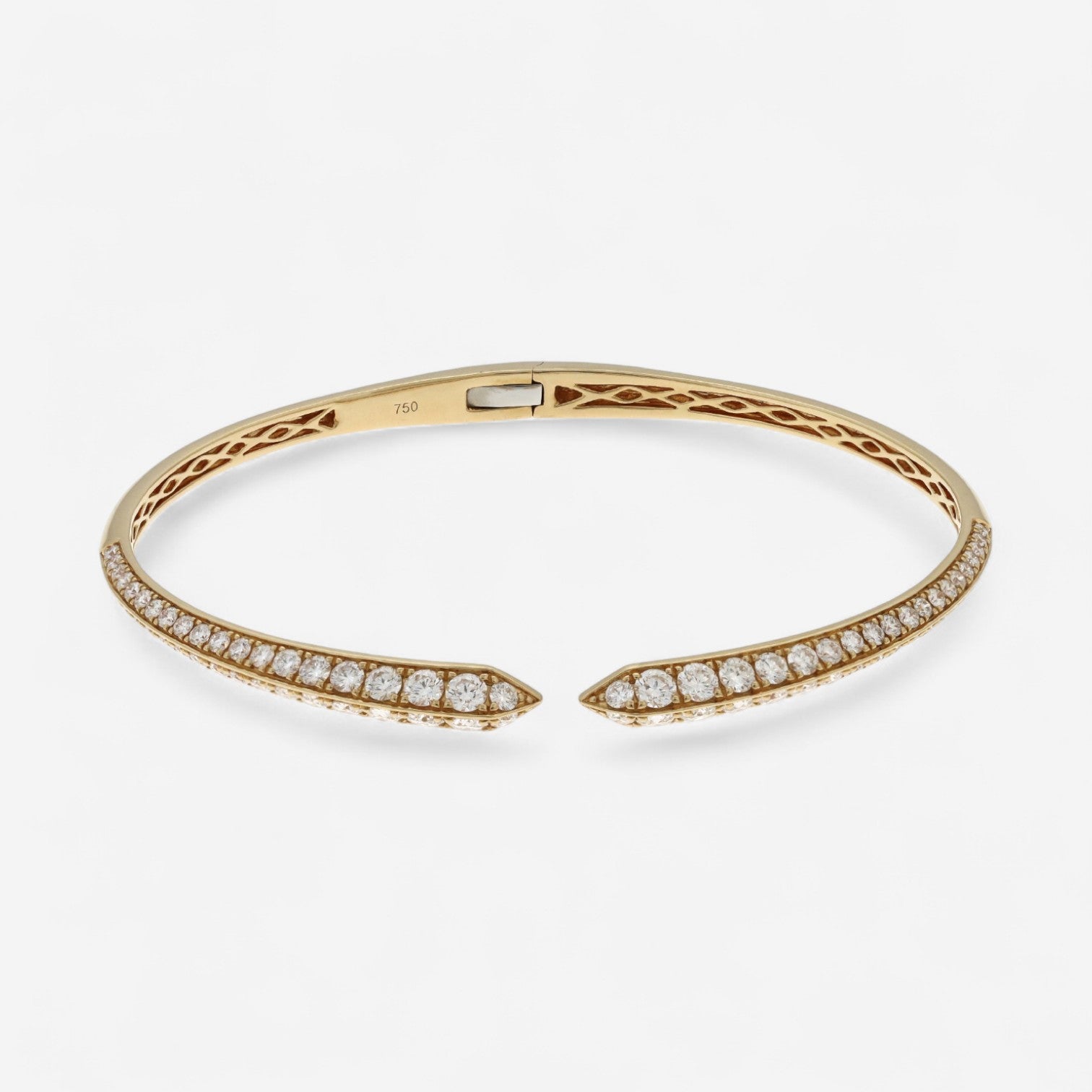 Alberto Milani 18K Yellow Gold Diamond Cuff Bracelet G0066E