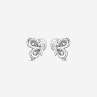 Chopard Happy Butterfly 18K White Gold Diamond Earrings 849511-1201