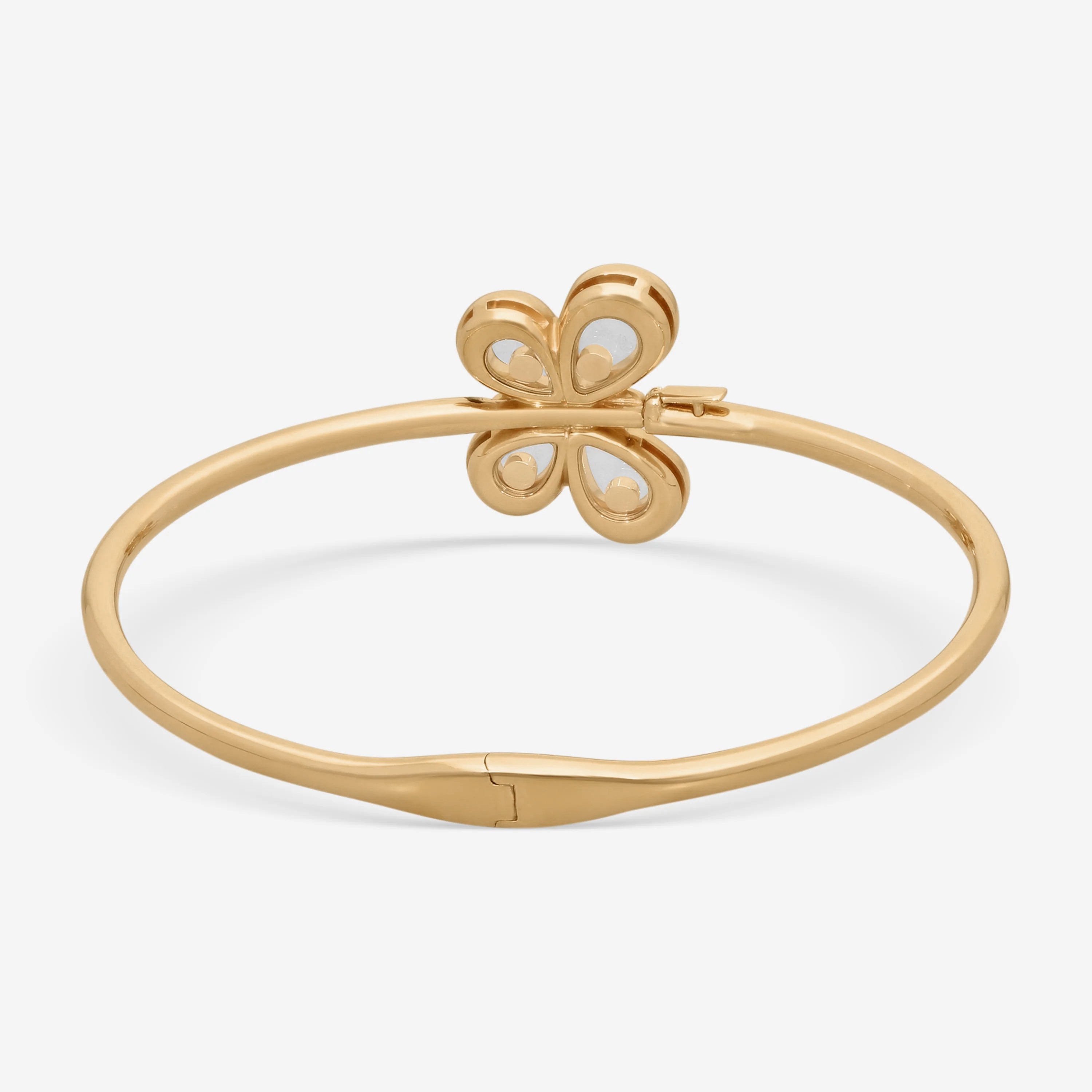 Chopard Happy Butterfly 18K Rose Gold Diamond Butterfly Bangle Bracelet 859511-5002