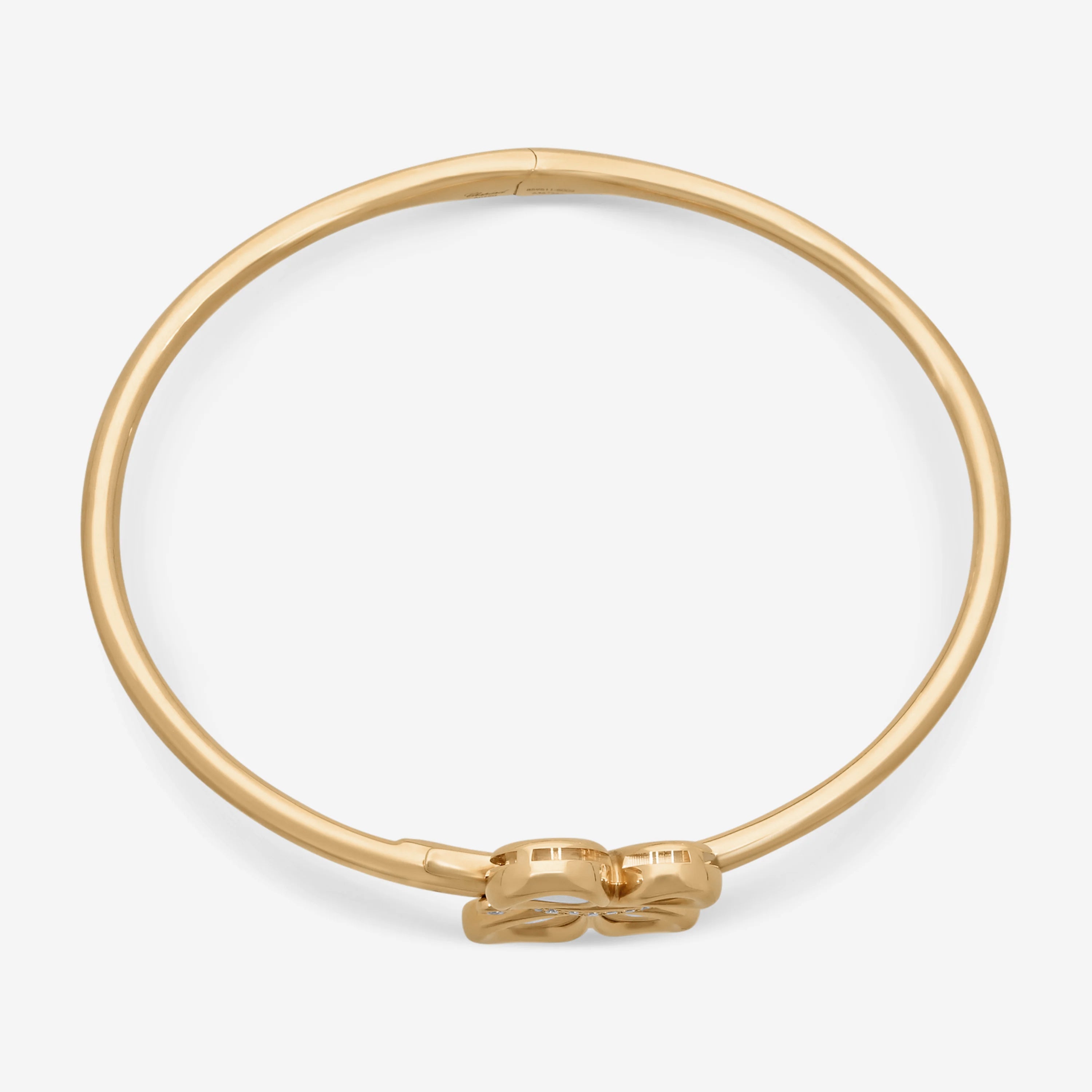 Chopard Happy Butterfly 18K Rose Gold Diamond Butterfly Bangle Bracelet 859511-5002