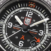 Luminox Bear Grylls Survival "Never Give Up" Stainless Steel GMT Quartz Men's Watch XB.3762