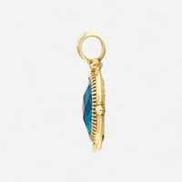 Konstantino 18K Yellow Gold Diamond & London Blue Topaz Pendant MEMK04005-18KT-318