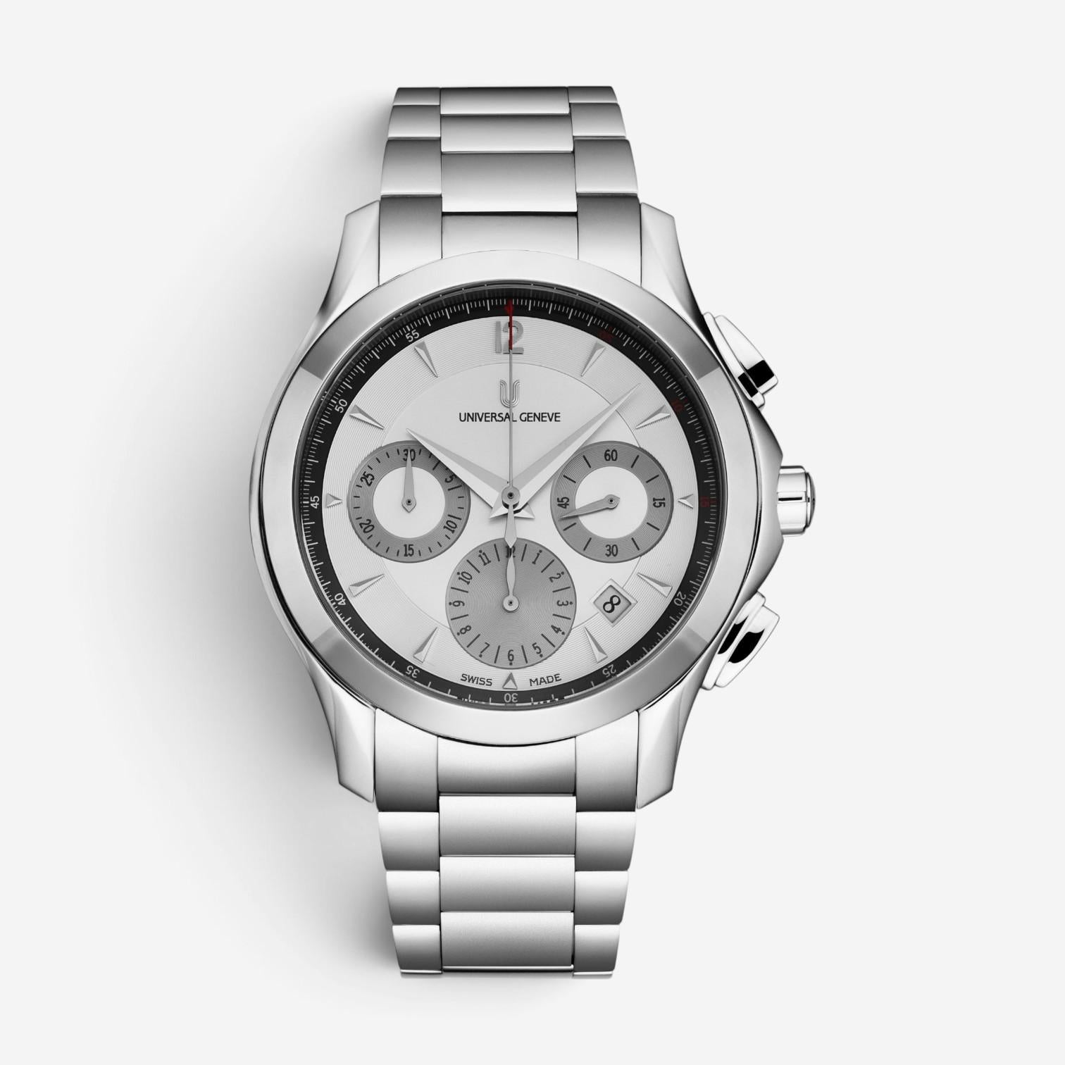 Universal Genève Timer Chronograph Stainless Steel Automatic Men's Watch 871.128