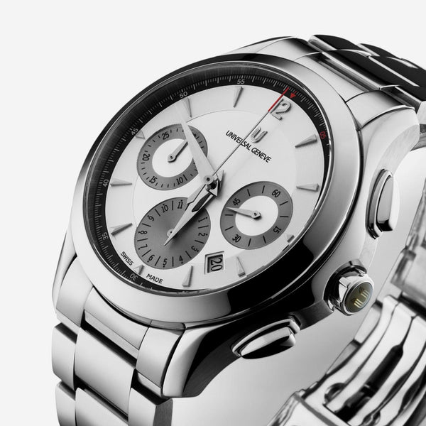 Universal Genève Timer Chronograph Stainless Steel Automatic Men's Watch 871.128