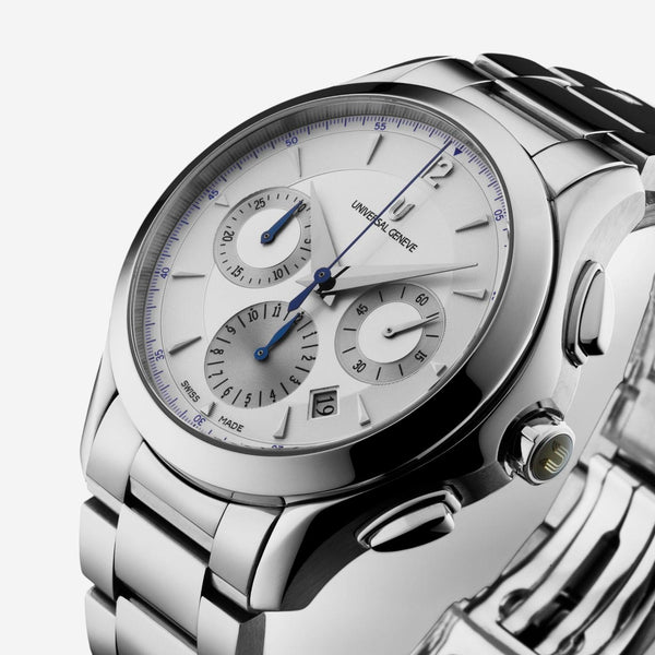 Universal Genève Timer Chronograph Stainless Steel Automatic Men's Watch 871.128