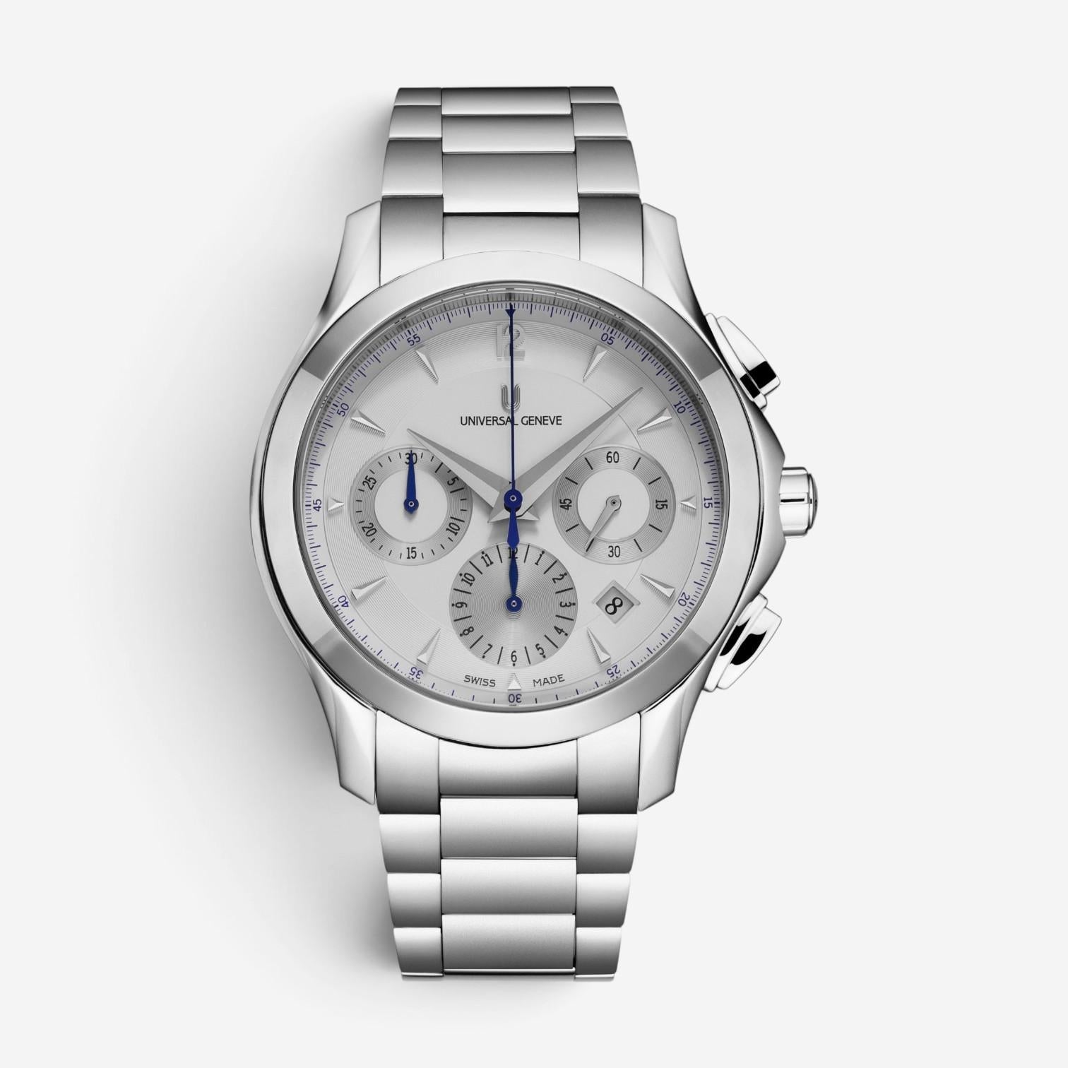 Universal Genève Timer Chronograph Stainless Steel Automatic Men's Watch 871.128