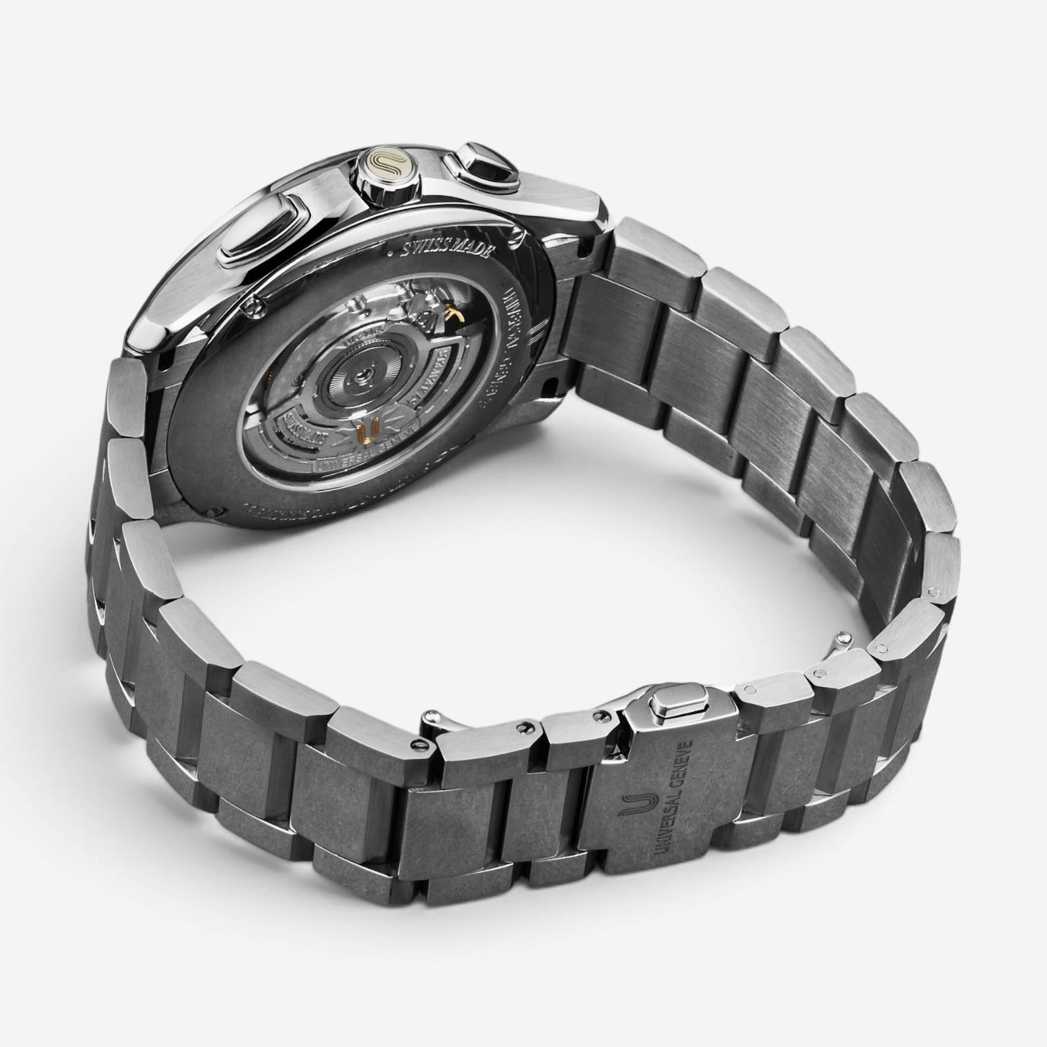 Universal Genève Timer Chronograph Stainless Steel Automatic Men's Watch 871.128