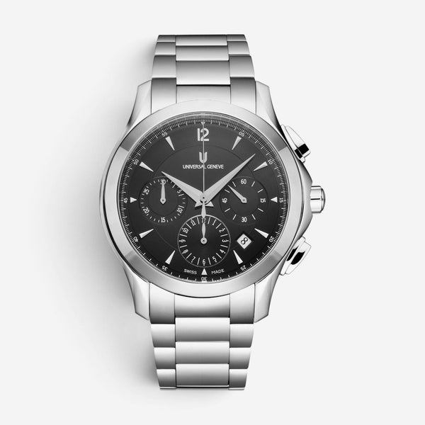 Universal Genève Timer Chronograph Stainless Steel Automatic Men's Watch 871.128