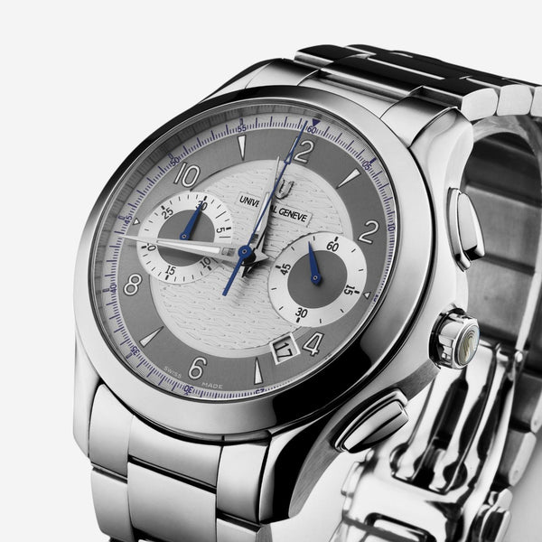 Universal Genève Uni-Timer Chronograph Steel Automatic Men's Watch 871.127-001