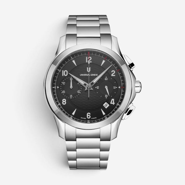 Universal Geneve Uni-Timer Chronograph Steel Automatic Men's Watch 871.127-004