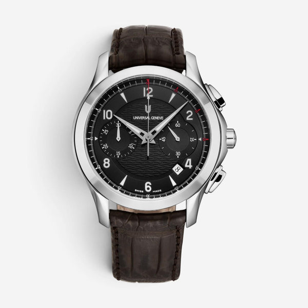 Universal Genève Uni-Timer Chronograph Steel Automatic Men's Watch 871.127-007