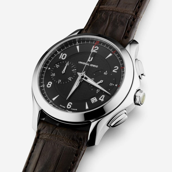 Universal Genève Uni-Timer Chronograph Steel Automatic Men's Watch 871.127-007