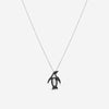 Roberto Coin Penguin 18K White Gold Diamond & Black Sapphire Pendant Necklace 88