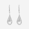 Roberto Coin Cocktail 18K White Gold Diamond & White Quartz Earrings 8881864AWER