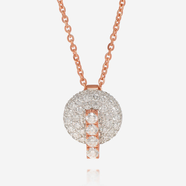 Roberto Coin 18K Rose and White Gold, Diamond 1.10ct. tw. Pendant Necklace 8882315AHCH1 - THE SOLIST