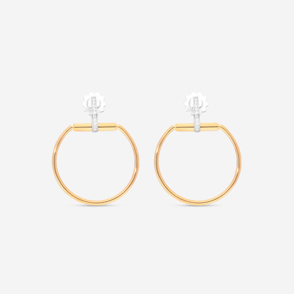 Roberto Coin Classica Parisienne 18K Yellow & White Gold Diamond Drop Earrings 8882385AJERX